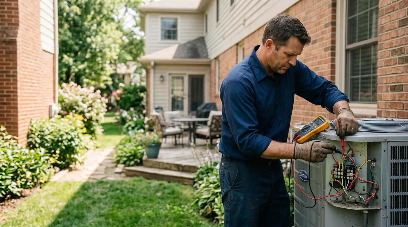 HVAC technician working near Fayetteville, GA